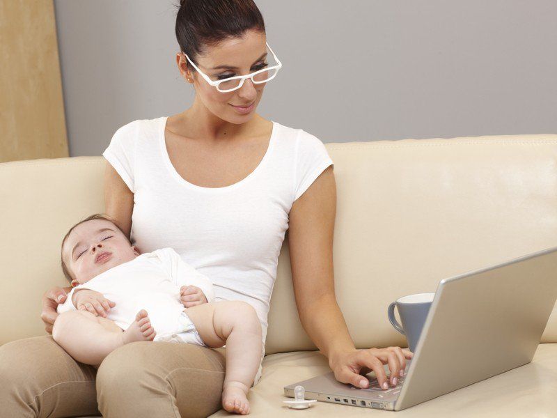 La flexibilidad es clave para las madres que hacen trabajo remoto