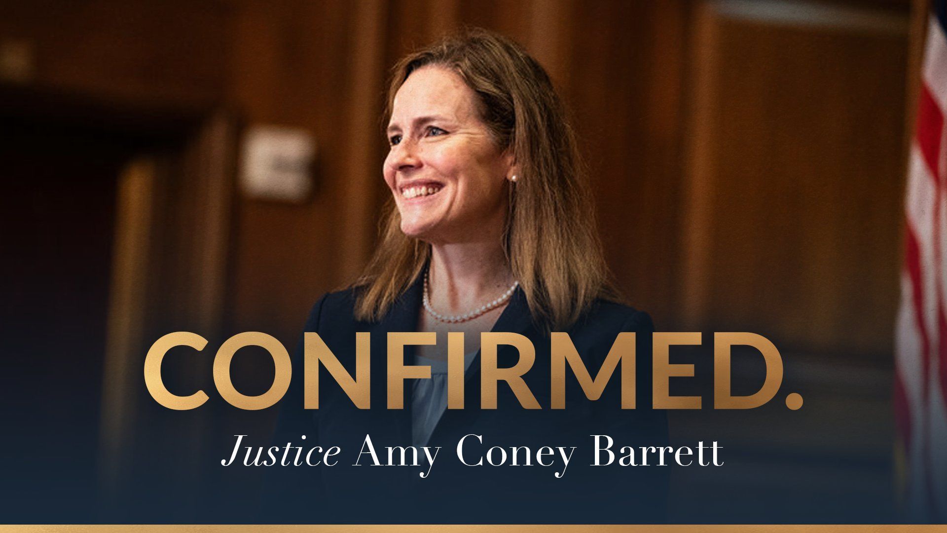 La juez Amy Coney Barret es confirmada para sustituir a Ruth Bader Ginsburg